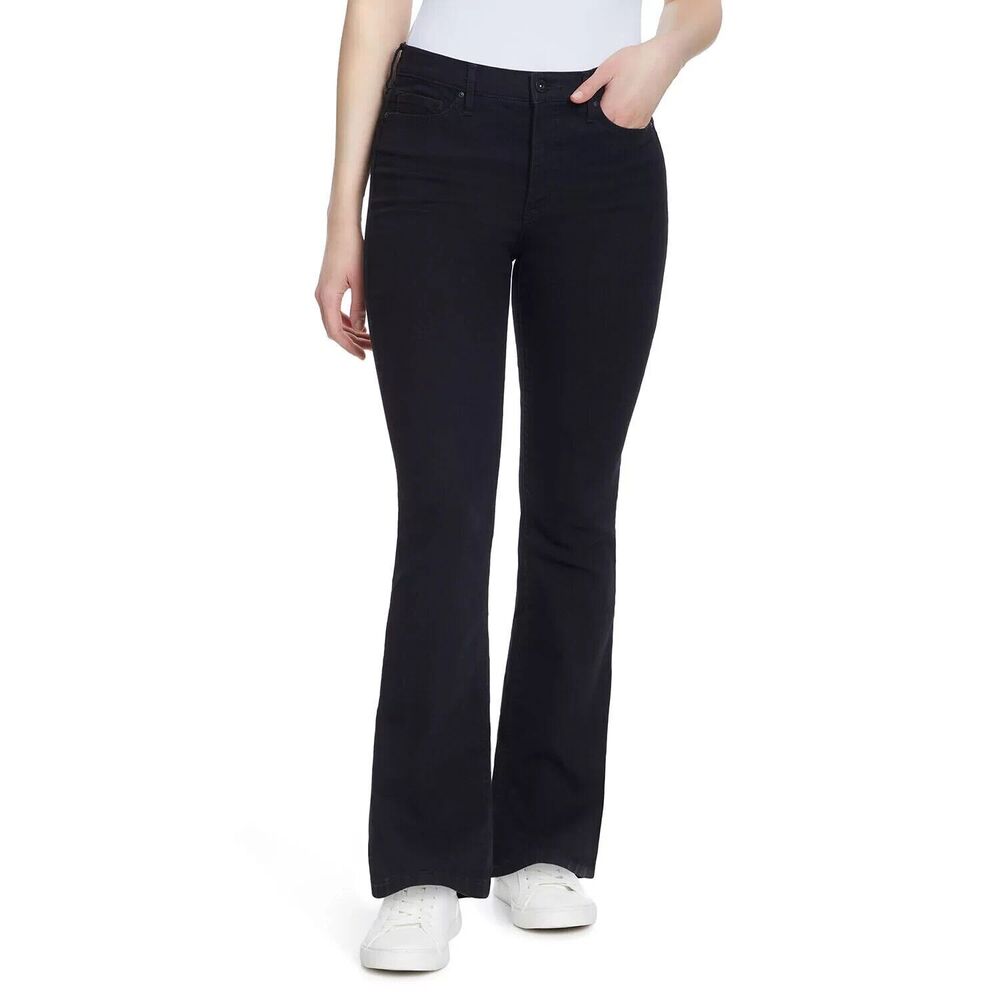 Jessica Simpson Bootcut Jeans Womens 12 31 Black Soft Stretch NEW